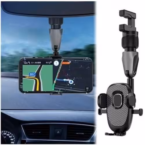 Support Téléphone Rétroviseur Et Siège Arrière Universel Rotatif À 360°