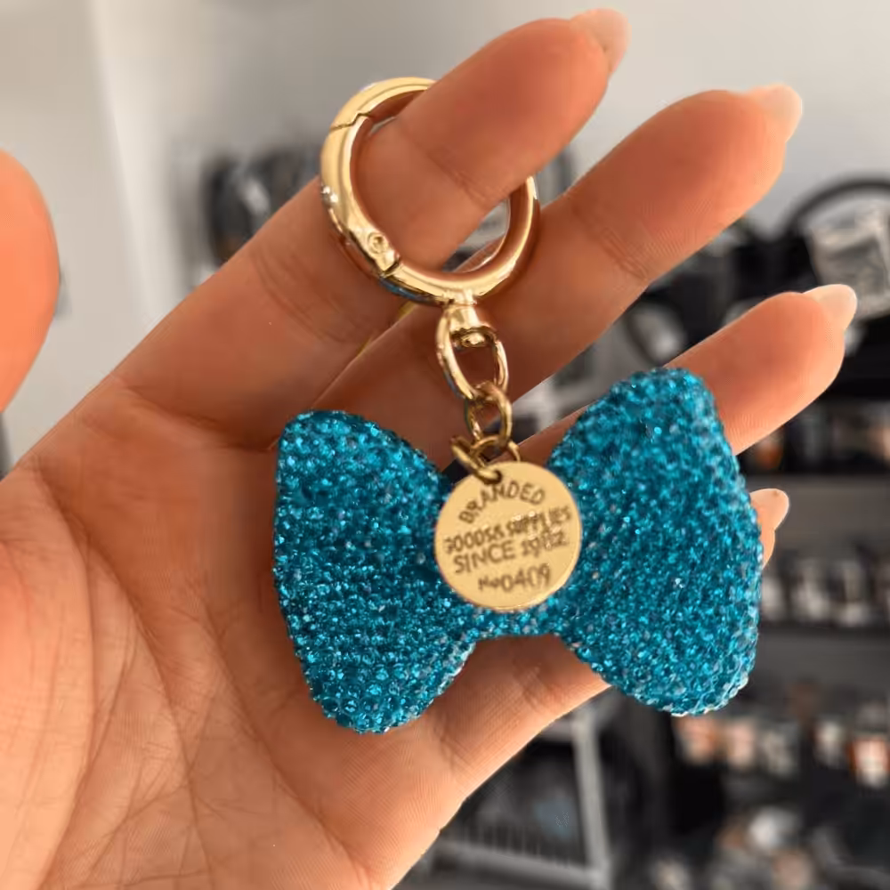 Porte-clés papillon Strass cristal – Image 3